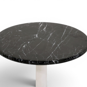 Stratum Monochromatic Marble Accent Table