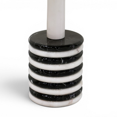 Stratum Monochromatic Marble Accent Table