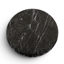 Stratum Monochromatic Marble Accent Table