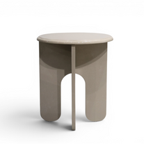 Luna Arched High-Gloss Side Table
