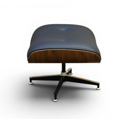Iconic Tufted Leather Swivel Chair Set
