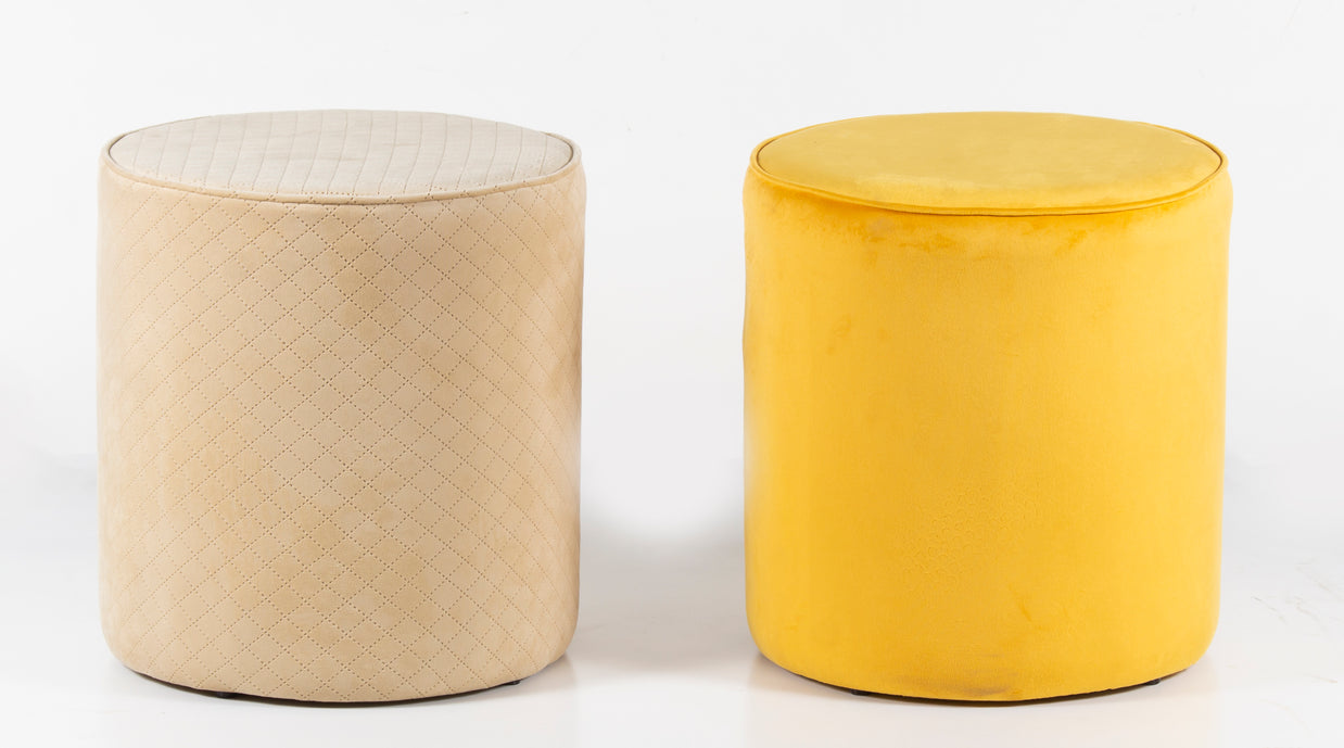Orbit Velvet Ottoman