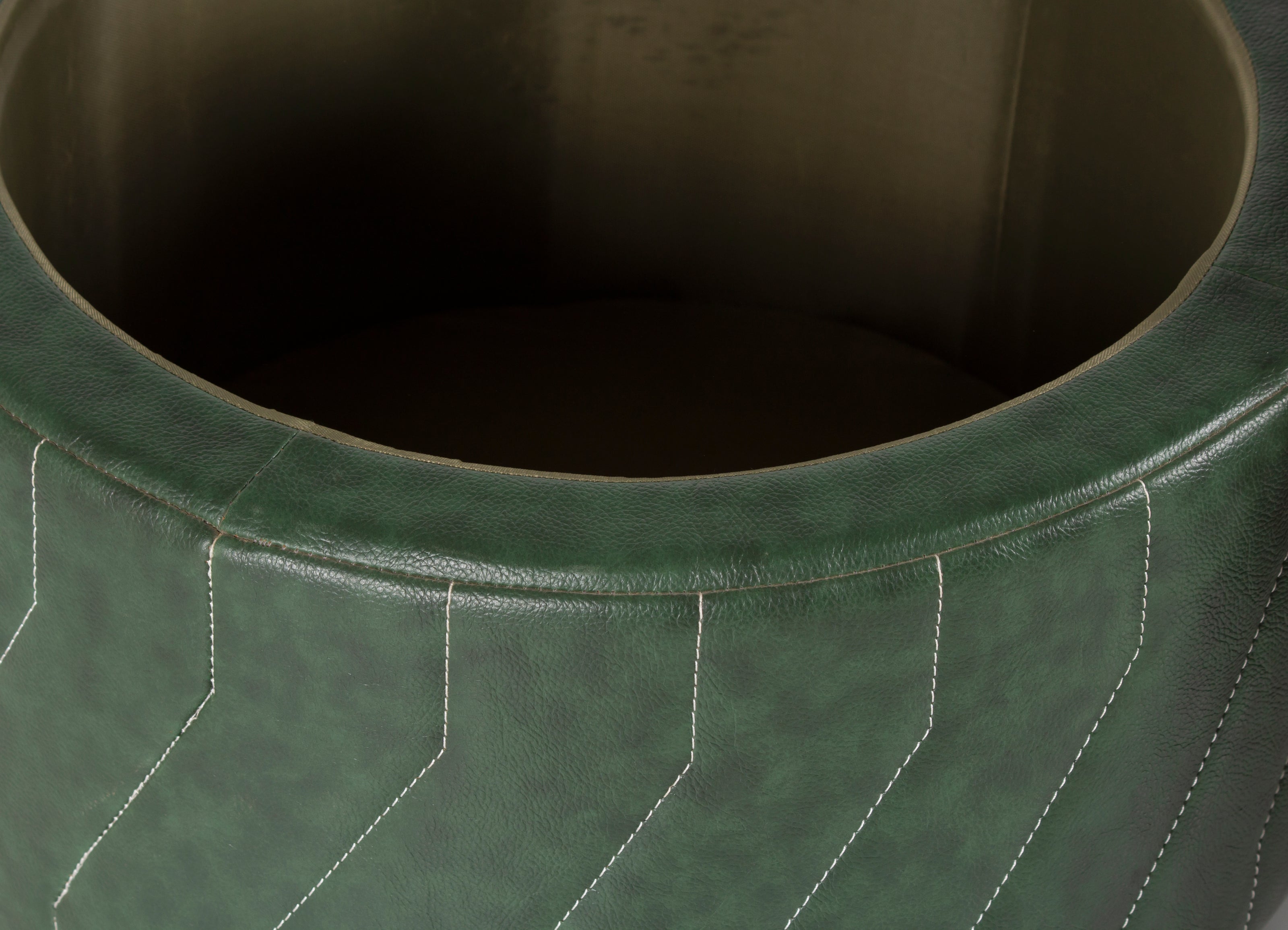 Verdant Crown Storage Ottoman
