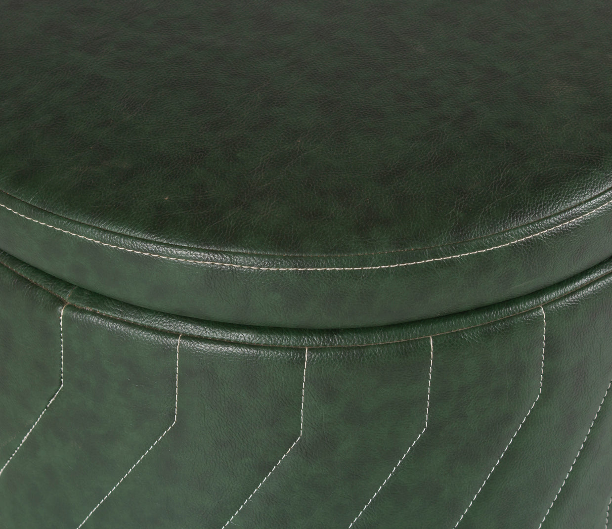 Verdant Crown Storage Ottoman