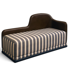 Tuscany Brown & Beige Ottoman