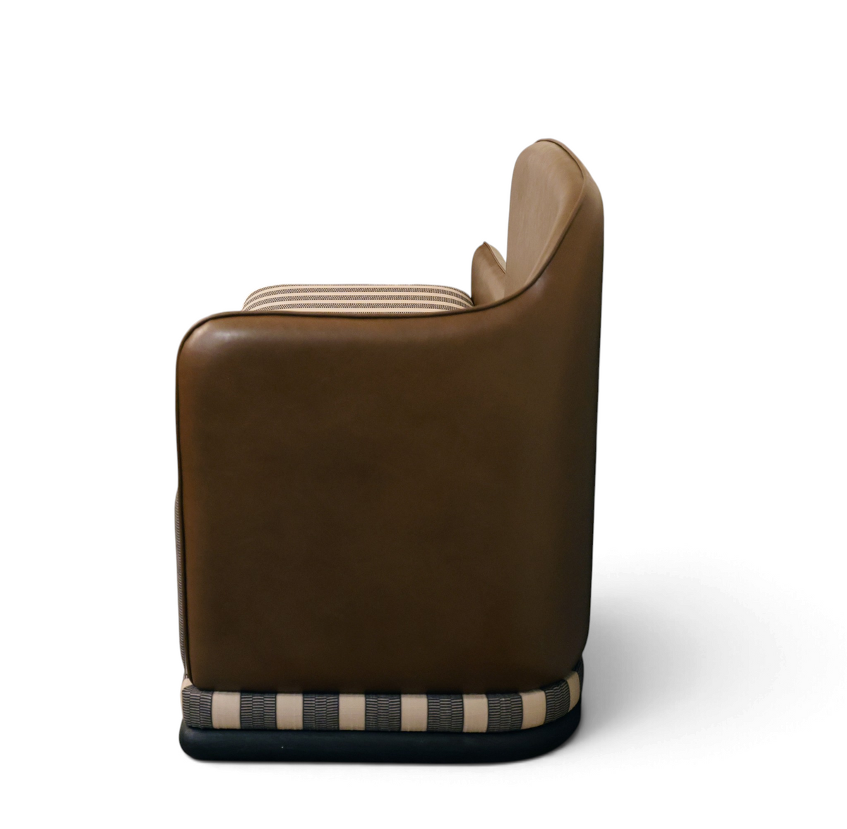 Tuscany Brown & Beige Ottoman