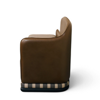 Tuscany Brown & Beige Ottoman