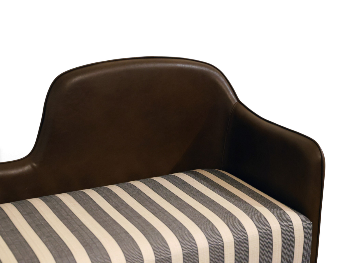 Tuscany Brown & Beige Ottoman