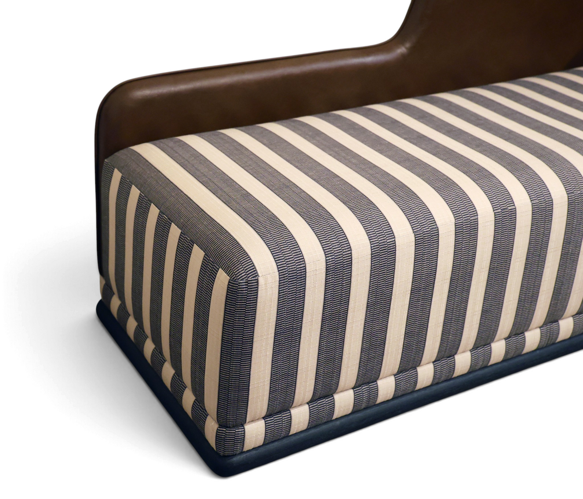 Tuscany Brown & Beige Ottoman