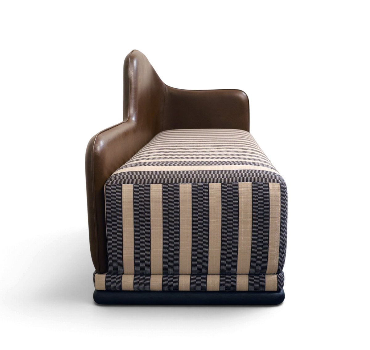 Tuscany Brown & Beige Ottoman