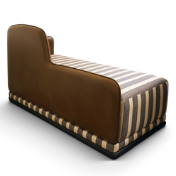 Tuscany Brown & Beige Ottoman