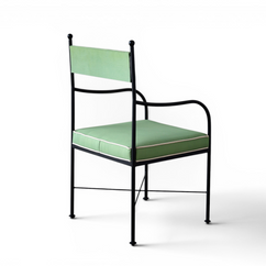 Florentine Marble & Iron Outdoor Dining Set