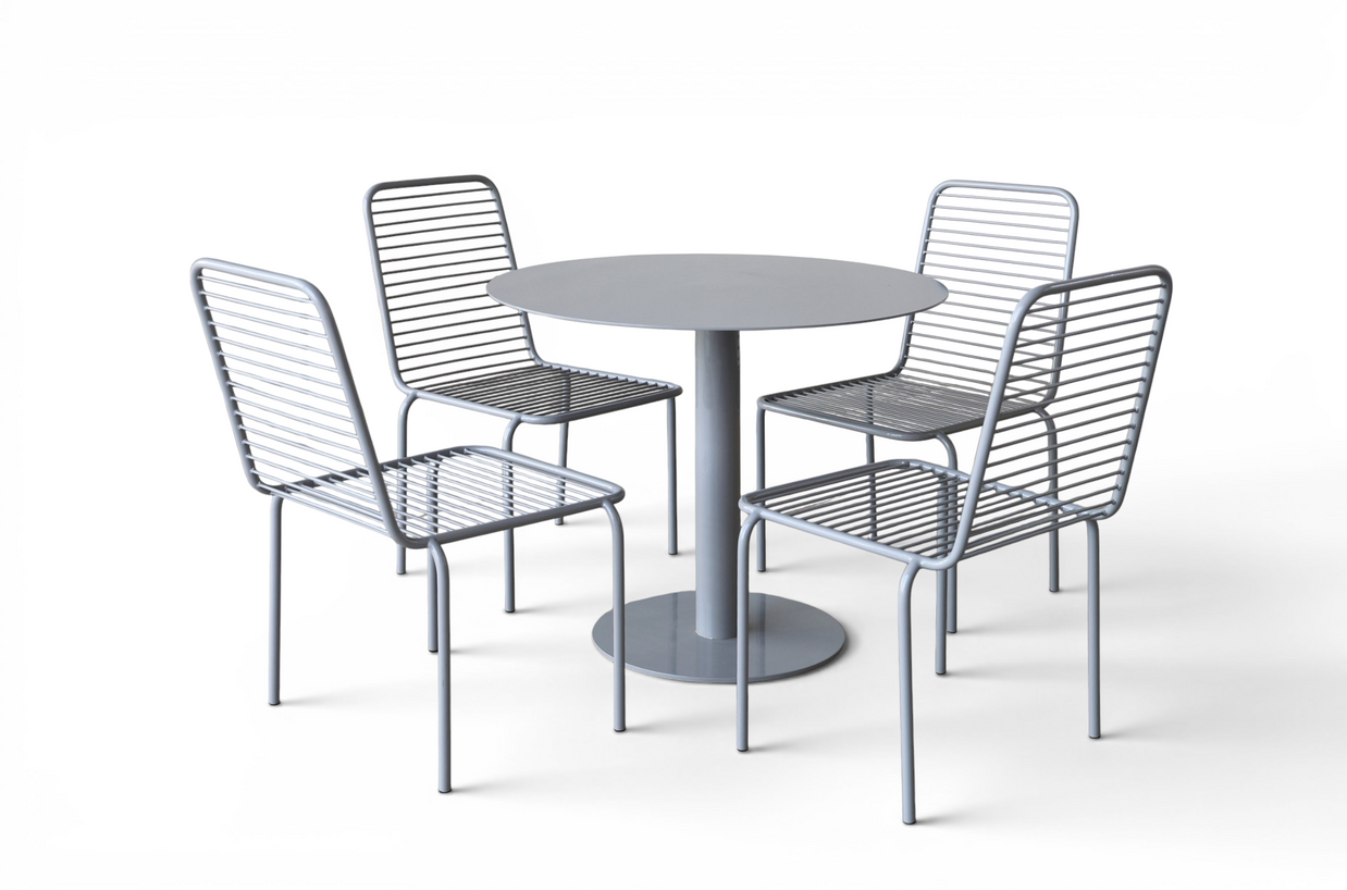 Dove Grey Outdoor Dining Set