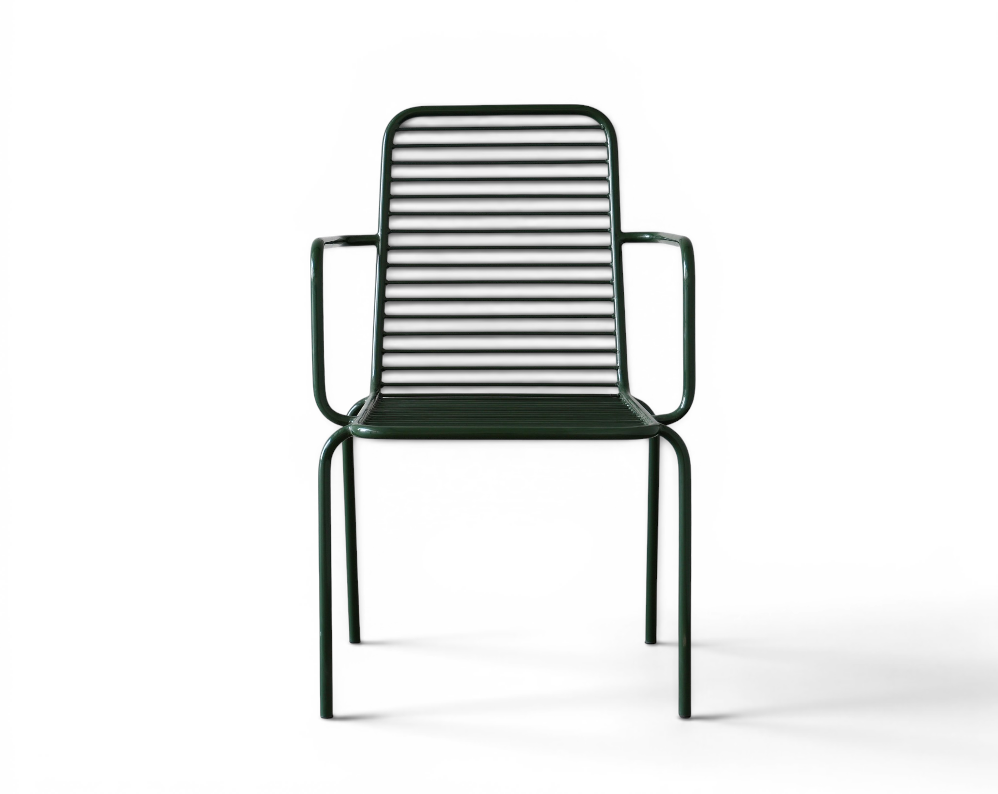 Veranda Hunter Green Slatted Outdoor Dining Chair