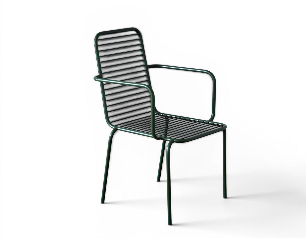 Veranda Hunter Green Slatted Outdoor Dining Set