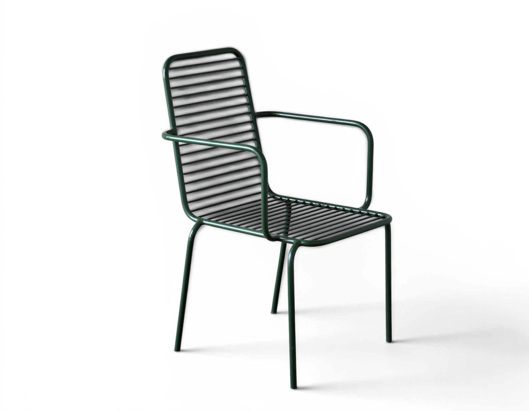 Veranda Hunter Green Slatted Outdoor Dining Chair