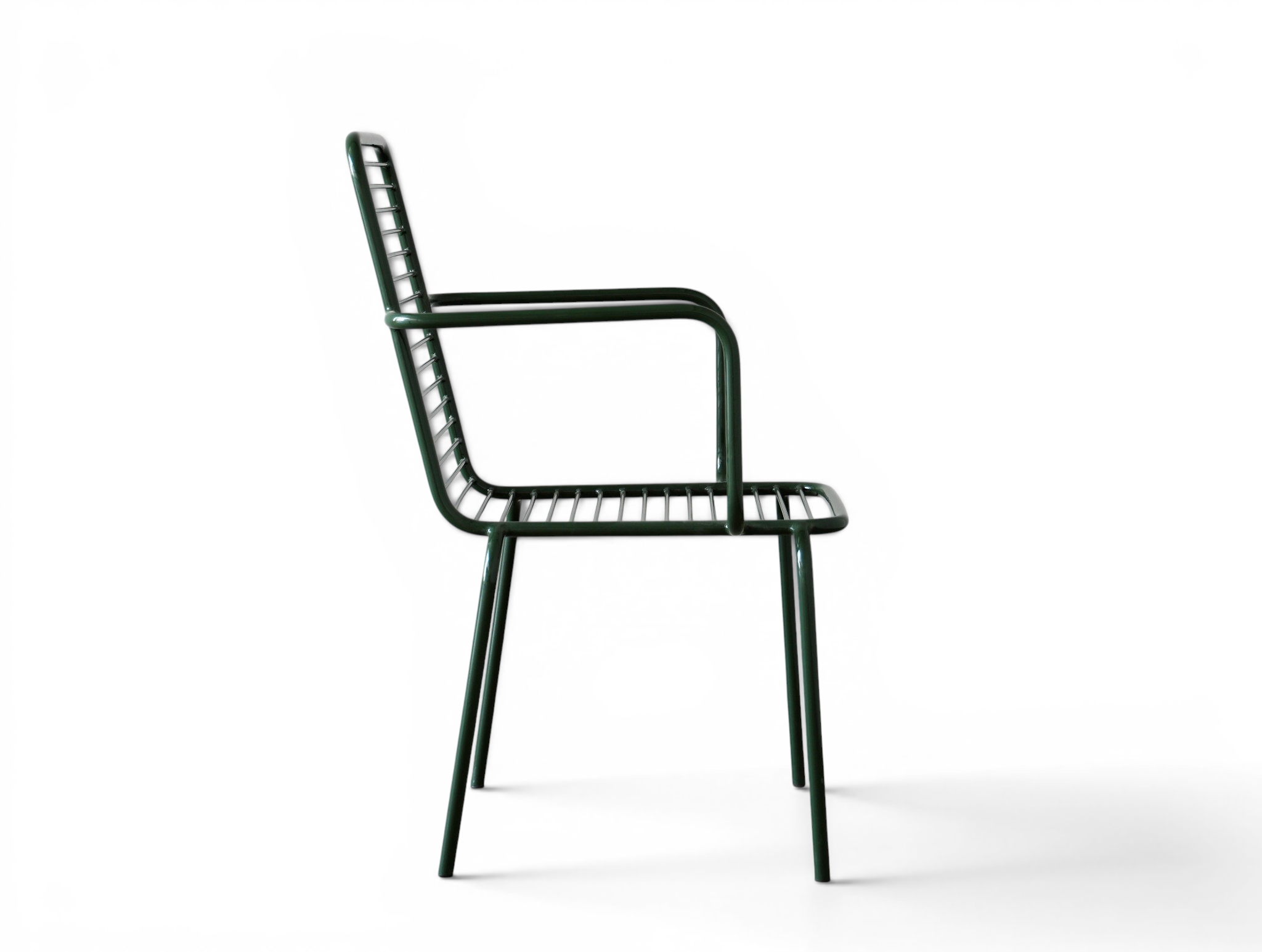 Veranda Hunter Green Slatted Outdoor Dining Chair