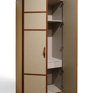 Marlowe Leatherette Strap Classic Panelled Wardrobe