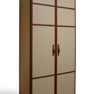 Marlowe Leatherette Strap Classic Panelled Wardrobe