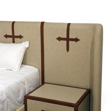 Marlowe Leatherette Strap Heritage Bed