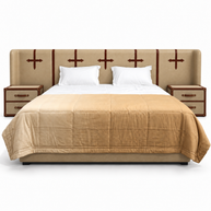 Marlowe Leatherette Strap Heritage Bed
