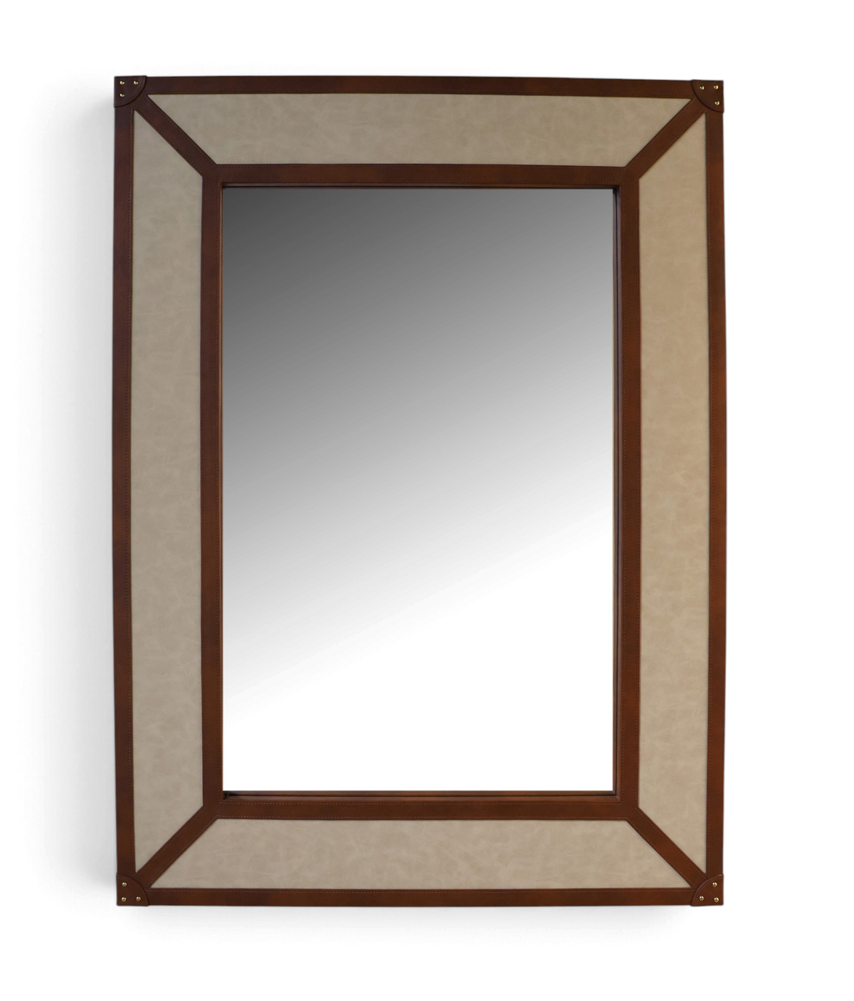 Marlowe Leather-Framed Wall Mirror