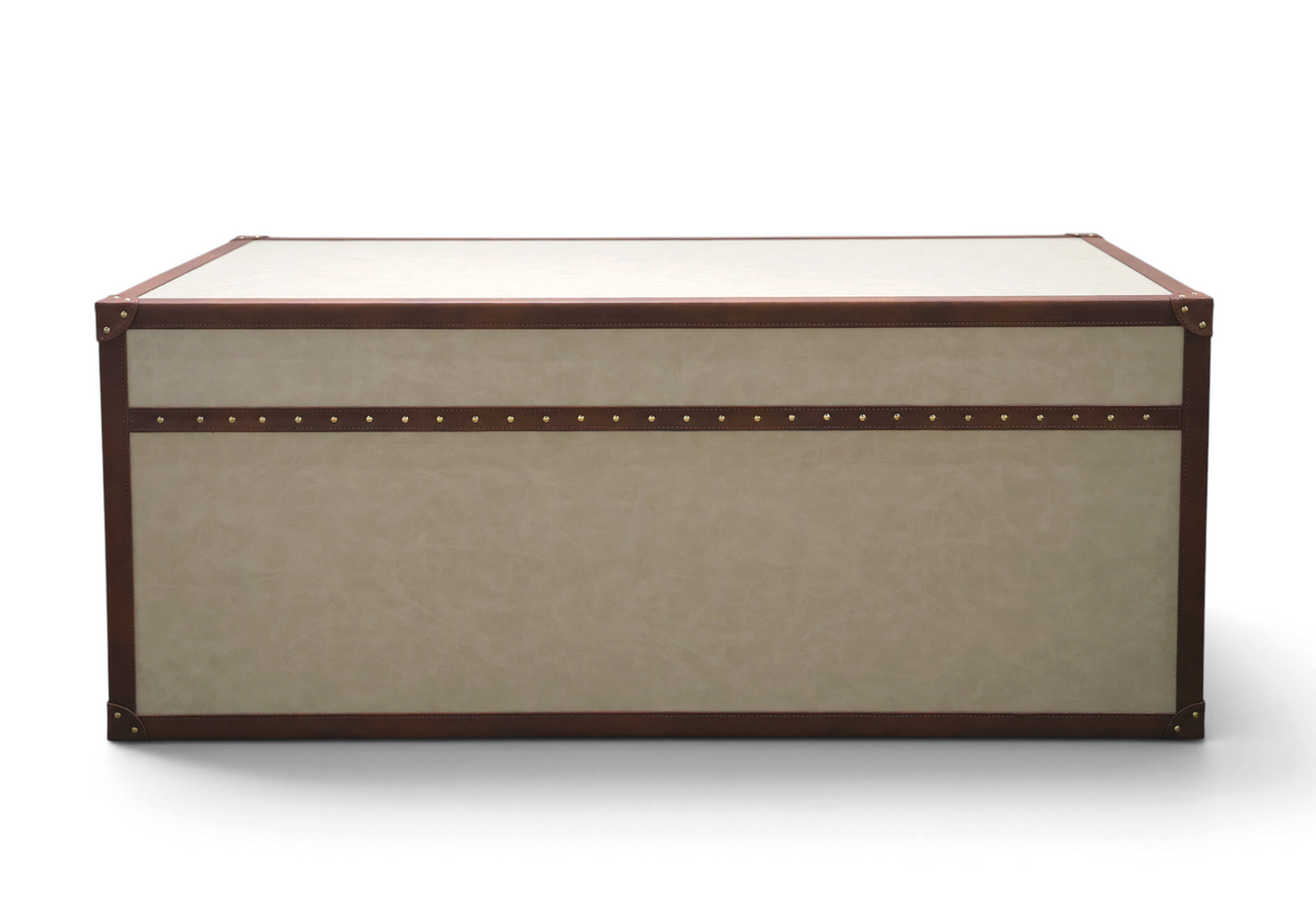 Marlowe Leatherette Strap Coffee Table