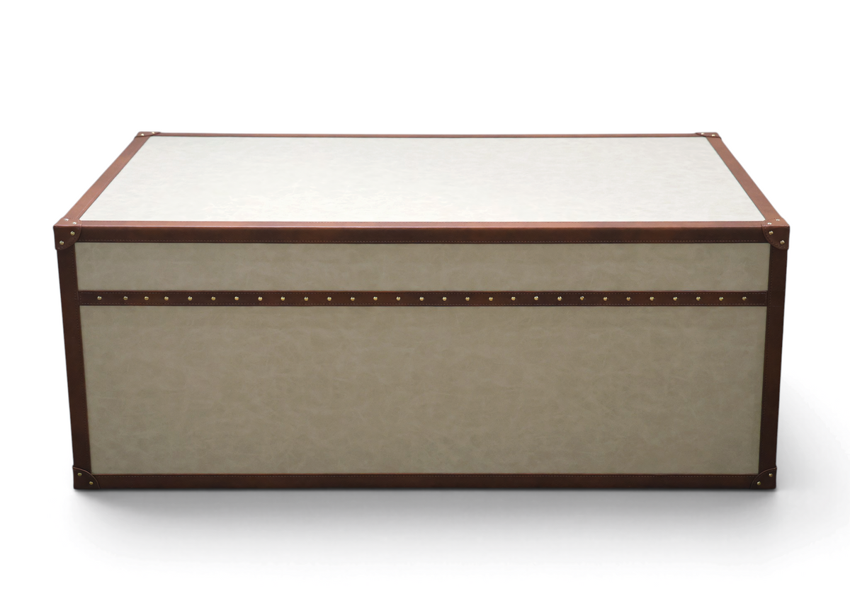 Marlowe Leatherette Strap Coffee Table