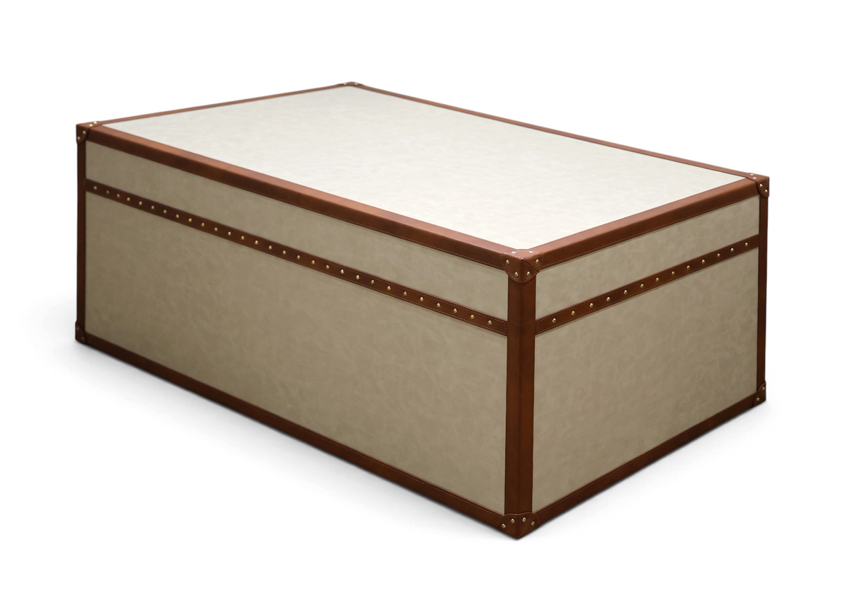 Marlowe Leatherette Strap Coffee Table