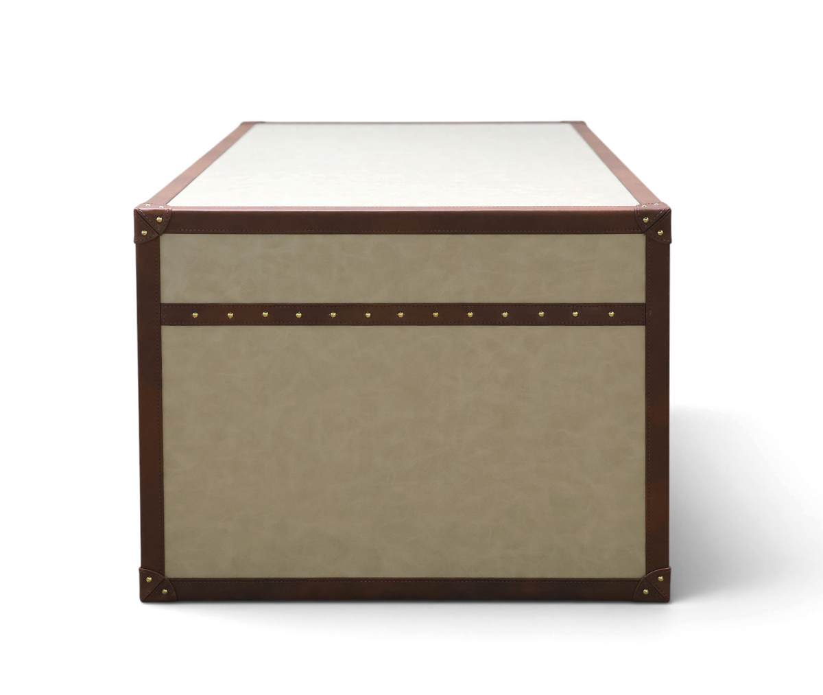 Marlowe Leatherette Strap Coffee Table