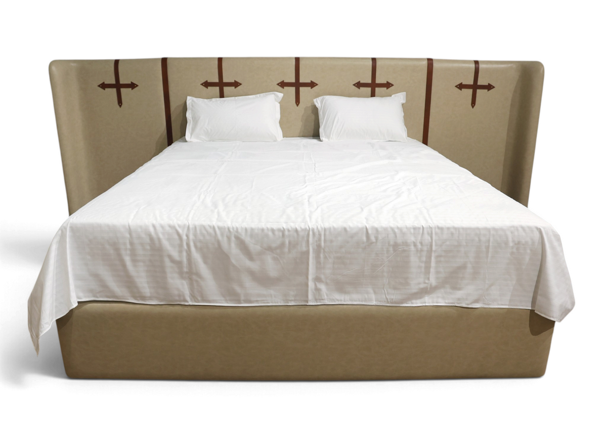 Marlowe Leatherette Strap Heritage Bed