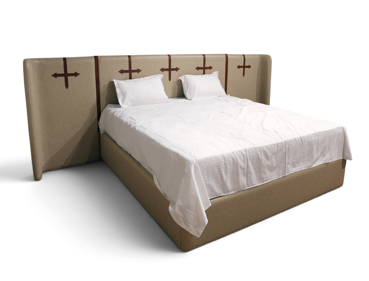 Marlowe Leatherette Strap Heritage Bed