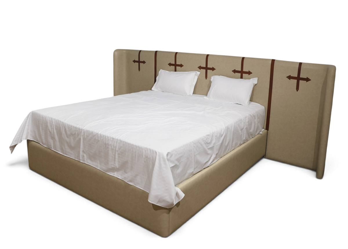 Marlowe Leatherette Strap Heritage Bed