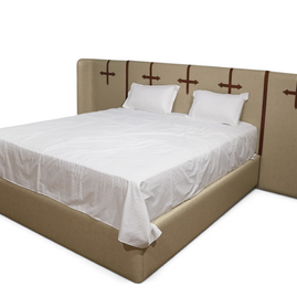 Marlowe Leatherette Strap Heritage Bed