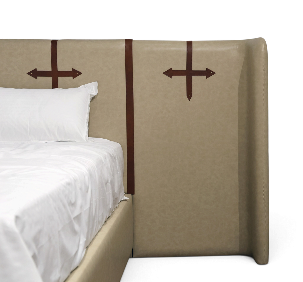 Marlowe Leatherette Strap Heritage Bed