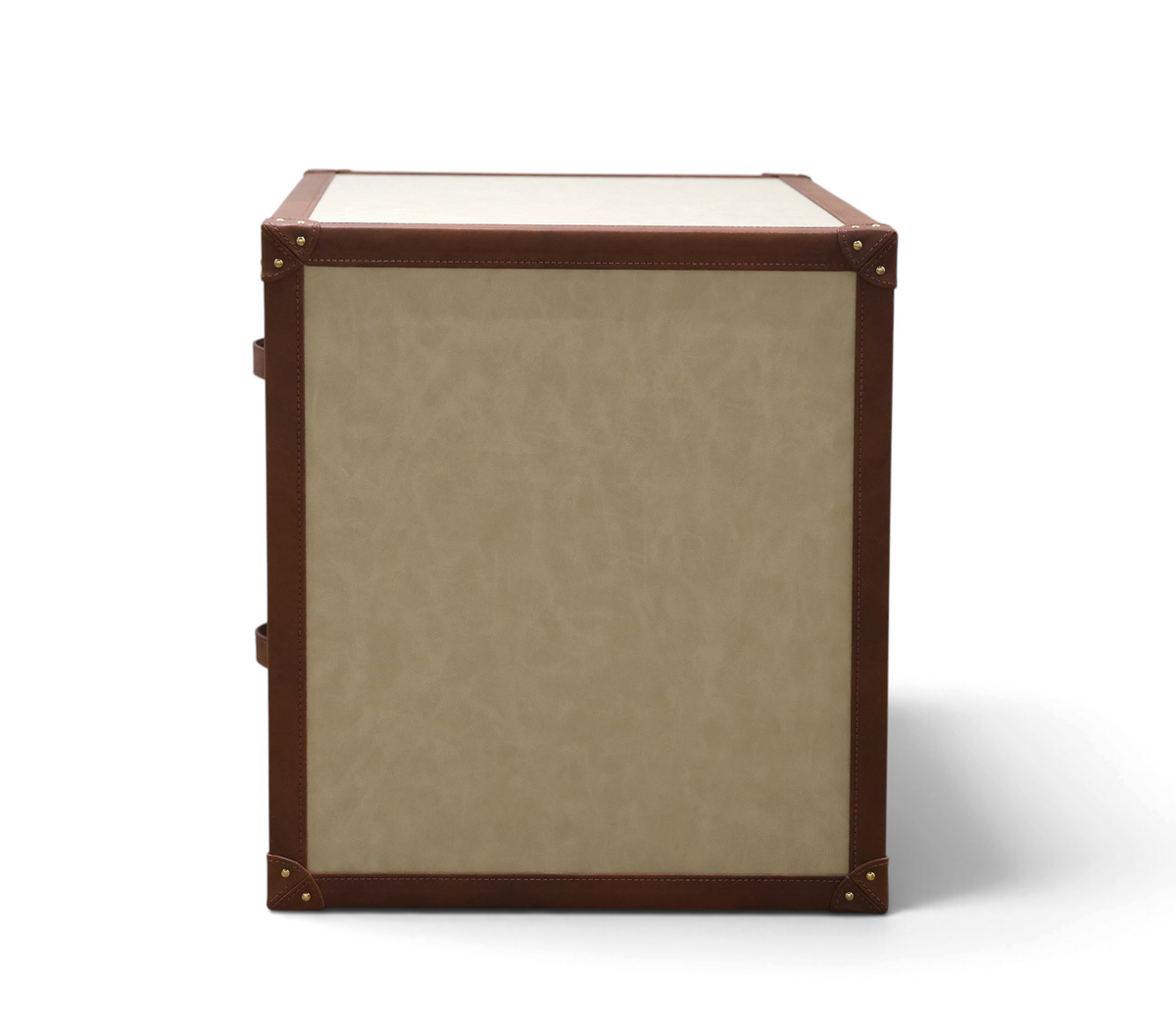 Marlowe Leatherette Strap Bedside Table
