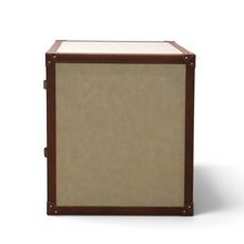 Marlowe Leatherette Strap Bedside Table