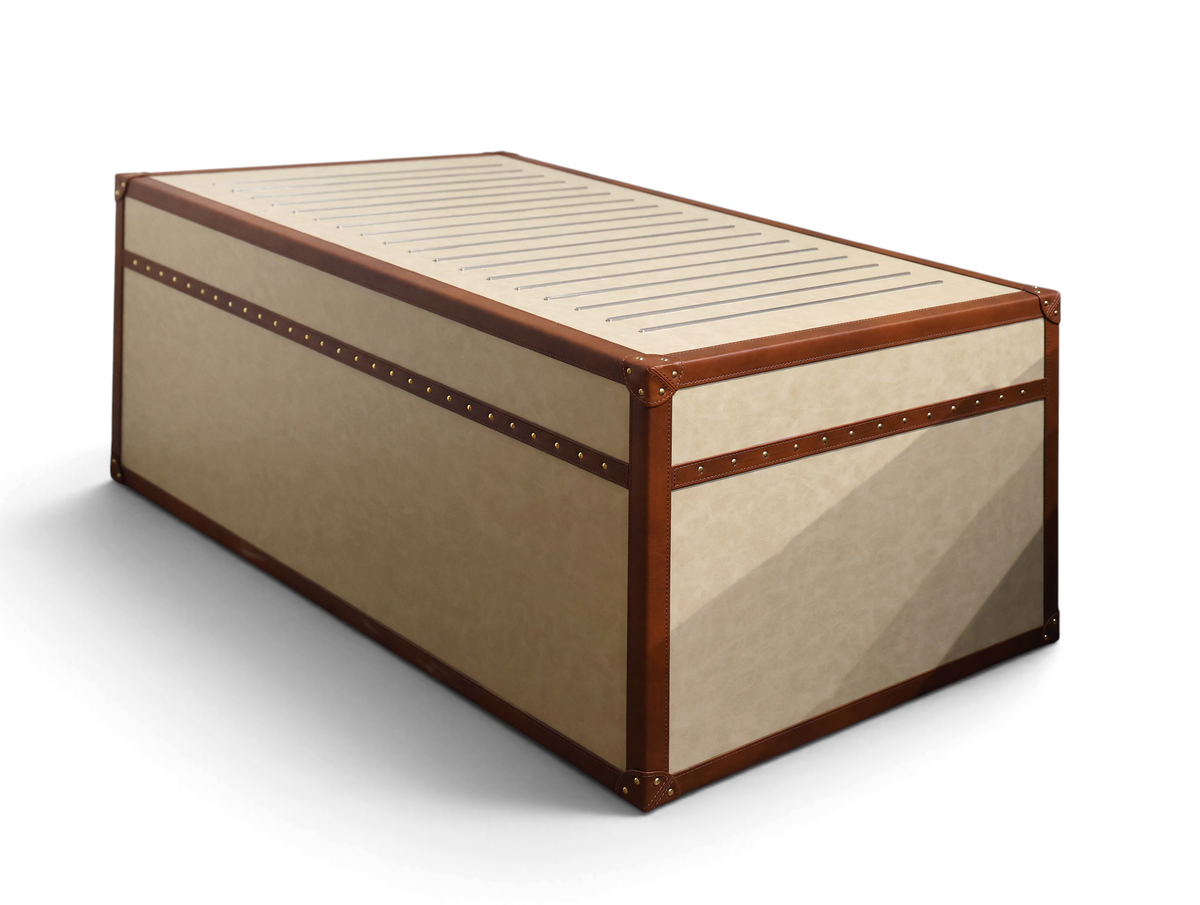 Marlowe Leatherette Strap Coffee Table