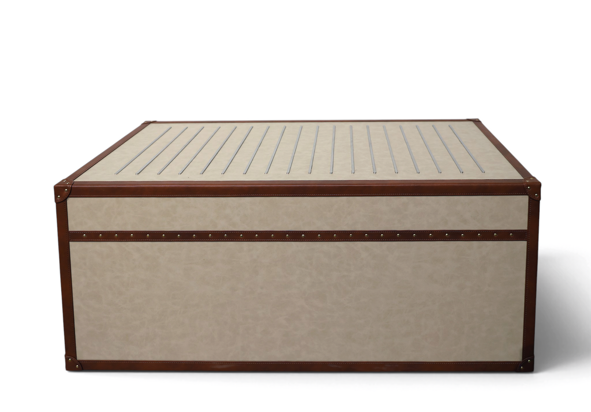 Marlowe Leatherette Strap Coffee Table
