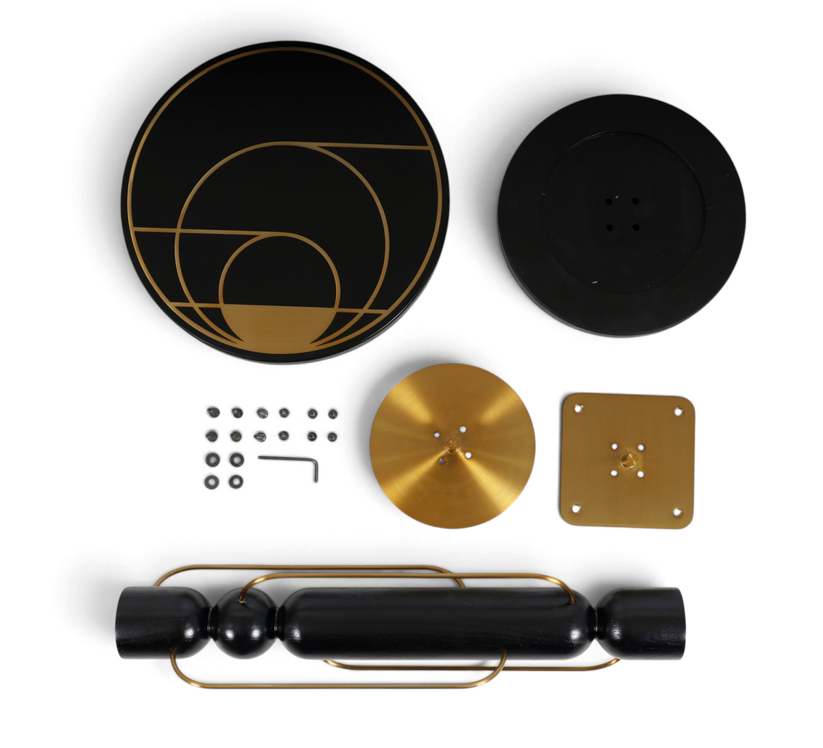 Arcadia Black & Gold Luxury Side Table