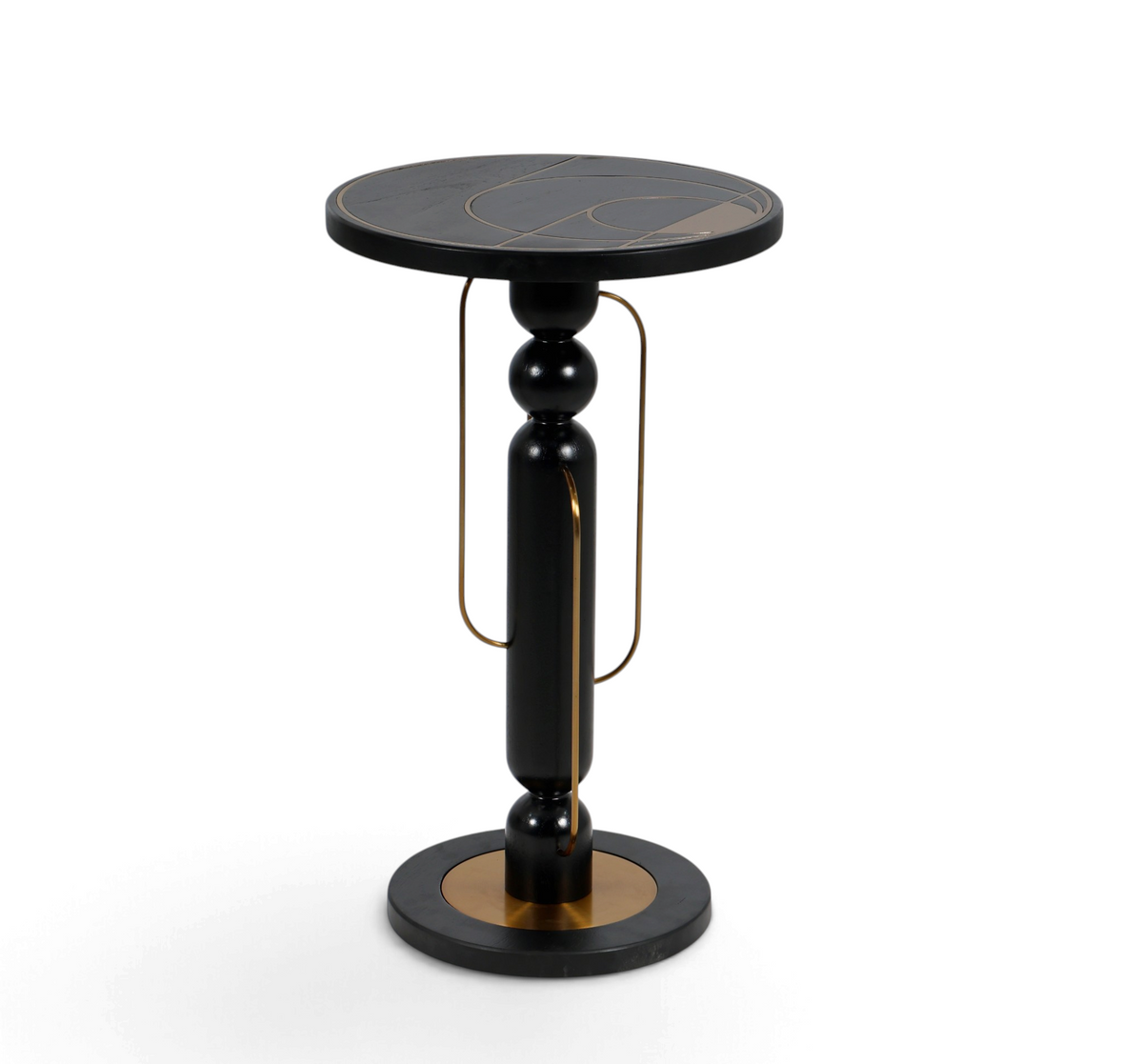 Arcadia Black & Gold Luxury Side Table