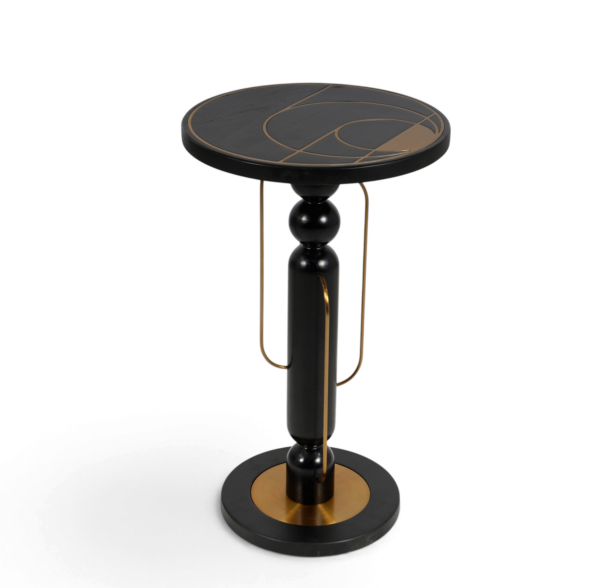 Arcadia Black & Gold Luxury Side Table