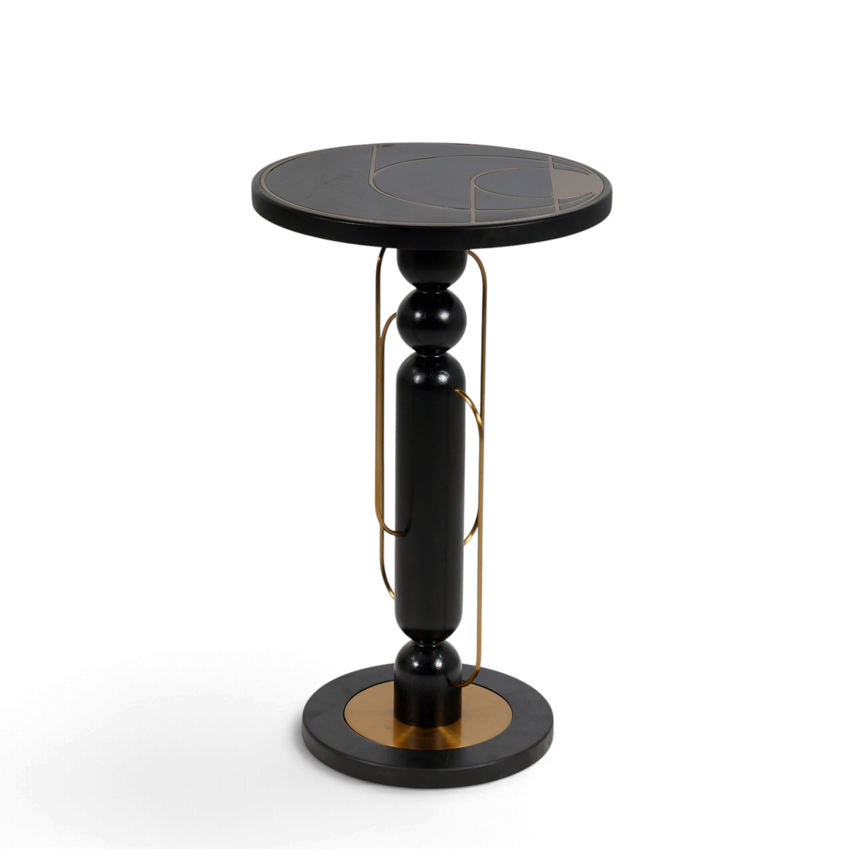 Arcadia Black & Gold Luxury Side Table