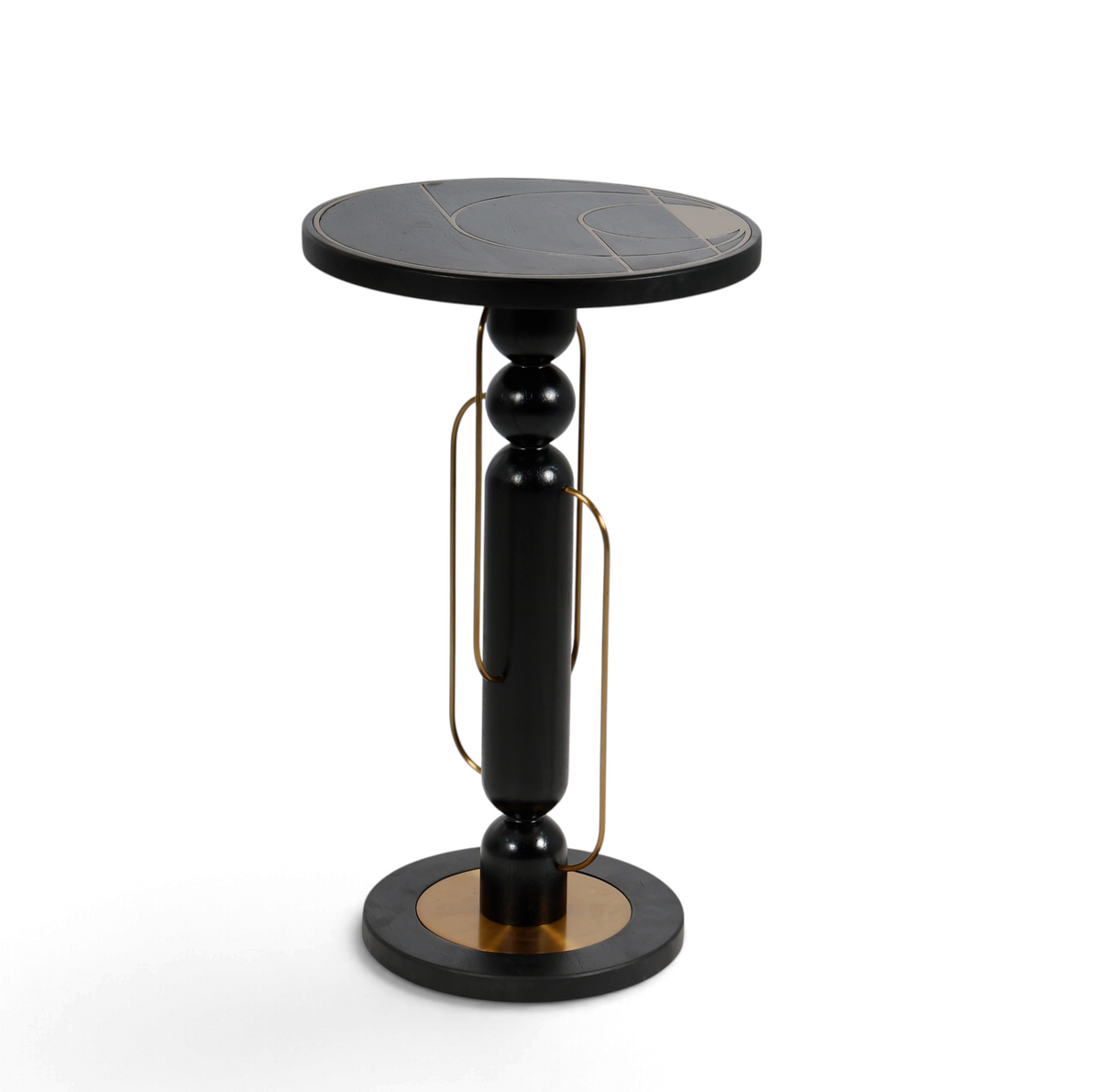 Arcadia Black & Gold Luxury Side Table