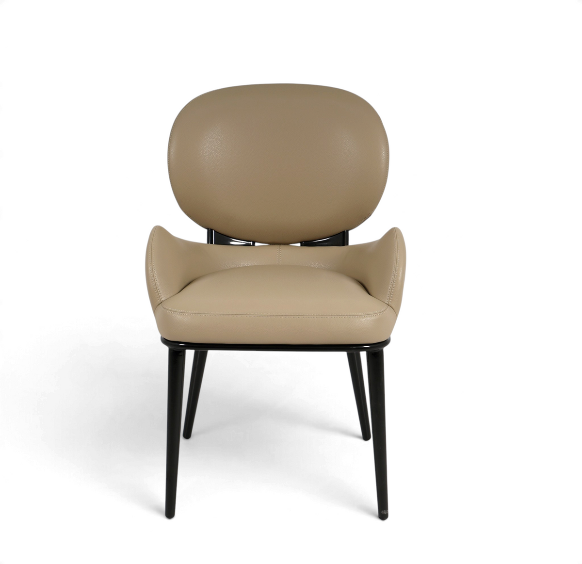 Aveline Sculptural Dining Chair – Taupe