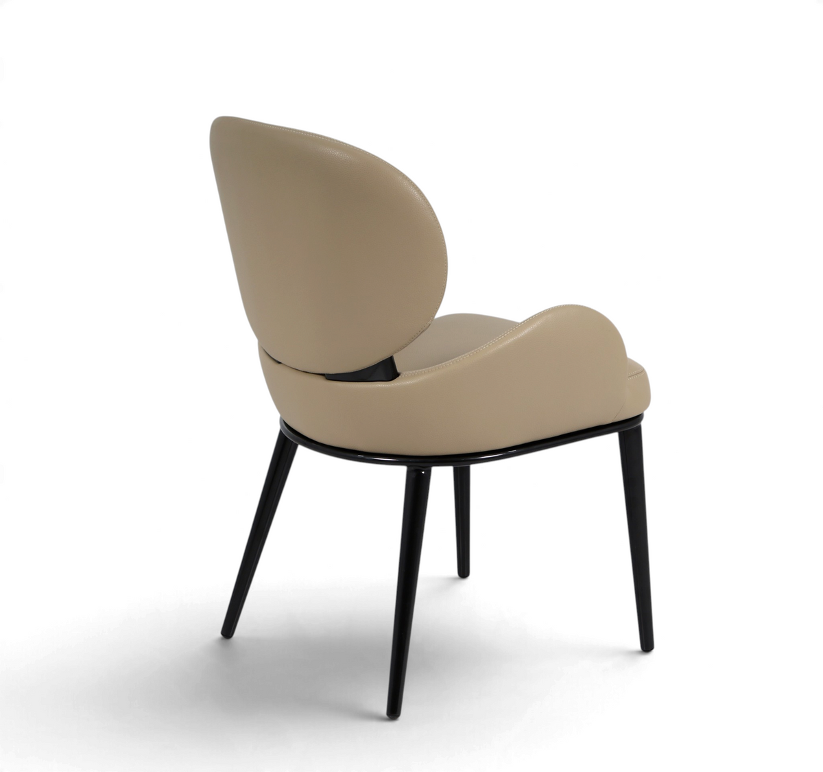 Aveline Sculptural Dining Chair – Taupe