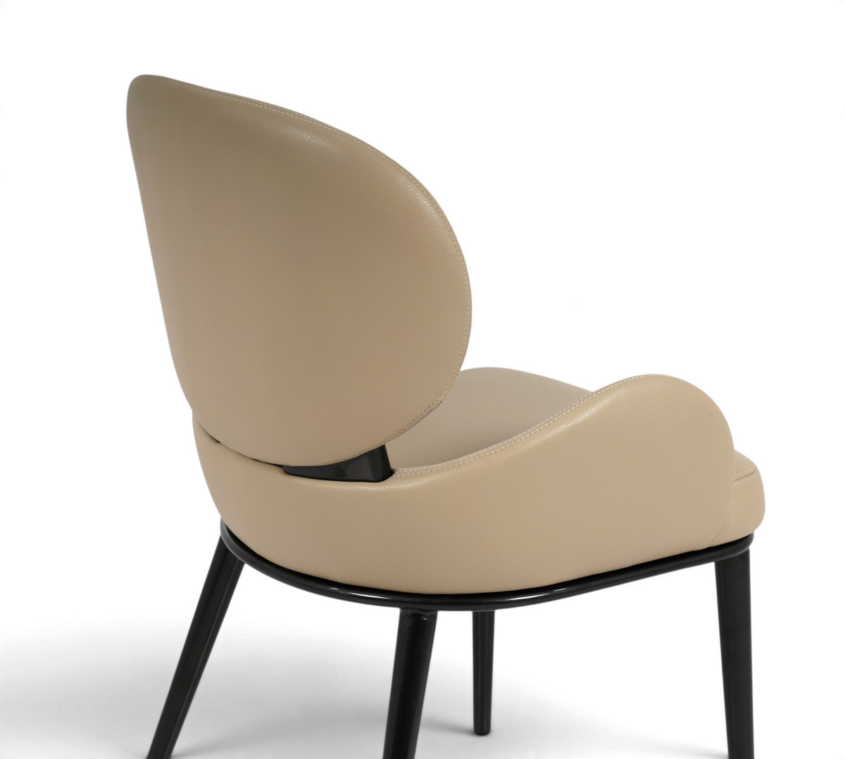 Aveline Sculptural Dining Chair – Taupe