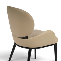 Aveline Sculptural Dining Chair – Taupe