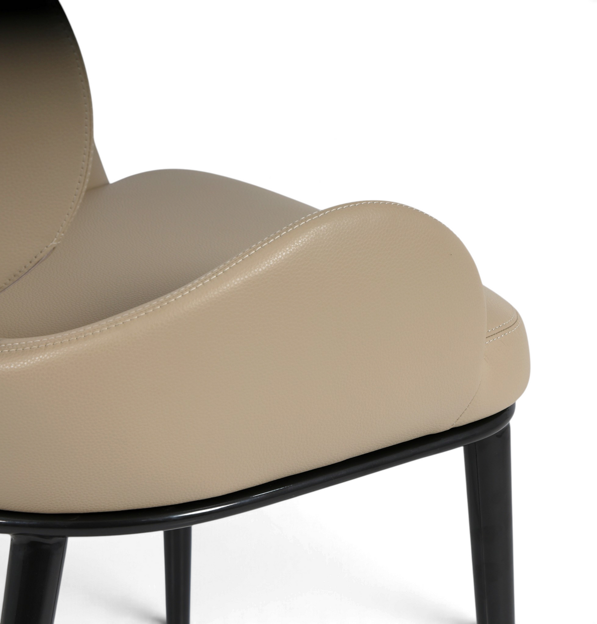 Aveline Sculptural Dining Chair – Taupe