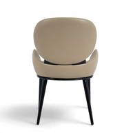 Aveline Sculptural Dining Chair – Taupe
